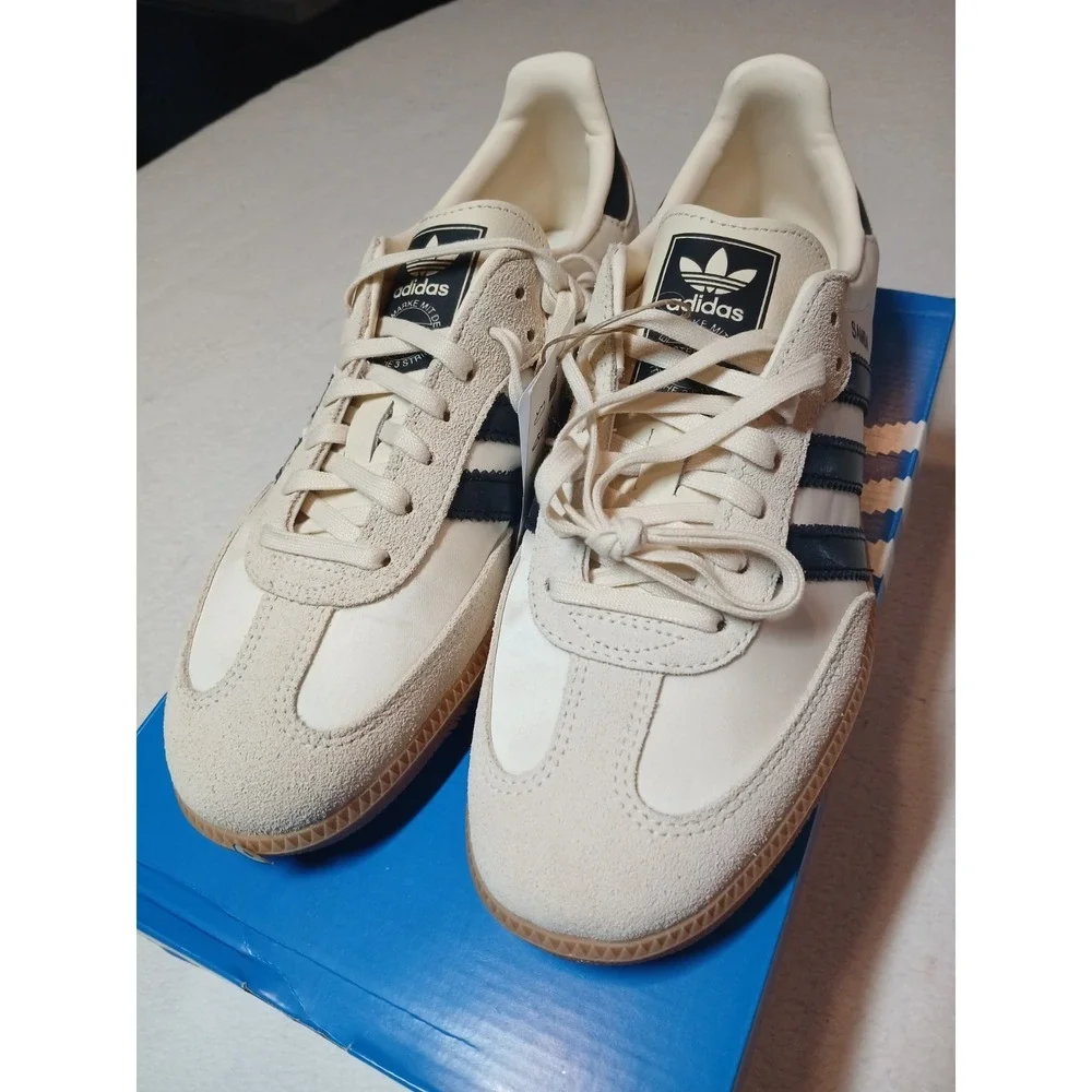Adidas Samba OG Cream White Core Black Gum GS JQ3644 NEW‎ Size 7